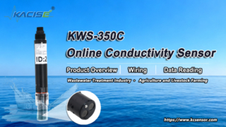KWS-350C অনলাইন পরিবাহিতা সেন্সর ওভারভিউ, ওয়্যারিং এবং ডেটা রিডিং