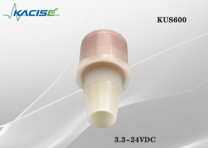 KUS600 IP68 ওয়াটারপ্রুফ আল্ট্রাসোনিক ওয়াটার লেভেল সেন্সর 0.6m-5m রেঞ্জ এবং PVDF কেসিং সহ