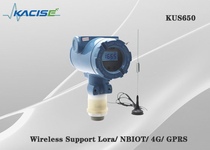 KUS650A 3m রেঞ্জ ওয়্যারলেস আল্ট্রাসোনিক লেভেল সেন্সর IP68 সুরক্ষা এবং তরল স্তর পরিমাপের জন্য 4G / Lora / GPRS / NB আউটপুট সহ