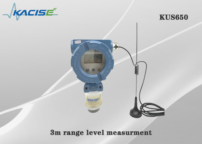 KUS650A 3m রেঞ্জ ওয়্যারলেস আল্ট্রাসোনিক লেভেল সেন্সর IP68 সুরক্ষা এবং তরল স্তর পরিমাপের জন্য 4G / Lora / GPRS / NB আউটপুট সহ
