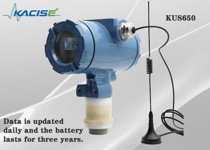 KUS650A 3m রেঞ্জ ওয়্যারলেস আল্ট্রাসোনিক লেভেল সেন্সর IP68 সুরক্ষা এবং তরল স্তর পরিমাপের জন্য 4G / Lora / GPRS / NB আউটপুট সহ