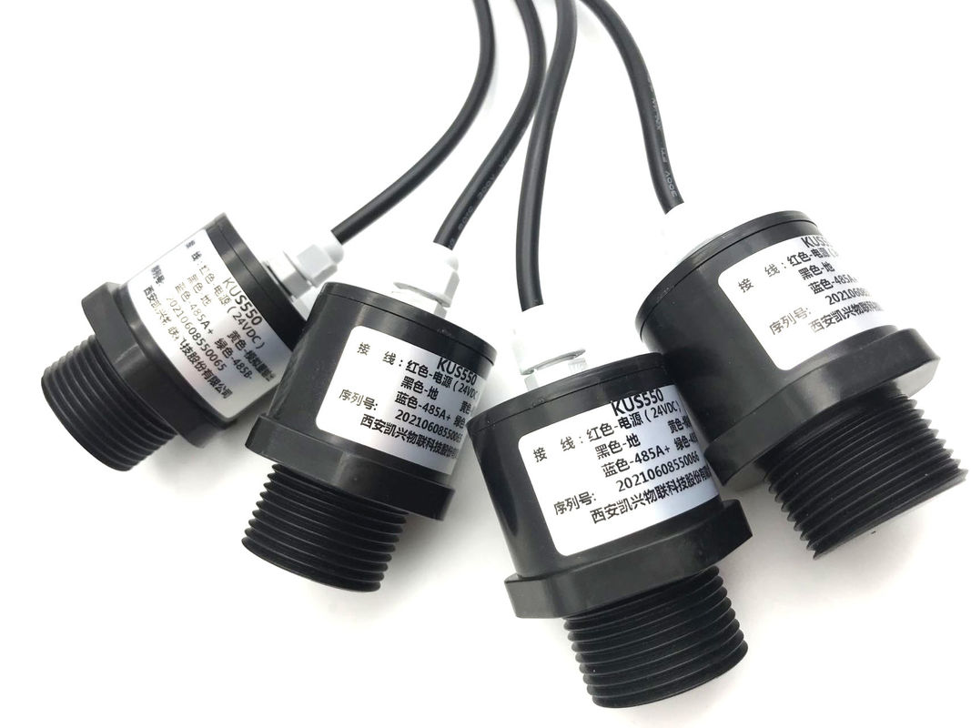 3m রেঞ্জ আল্ট্রাসোনিক লেভেল সেন্সর RS485 আউটপুট এবং ক্ষয়কারী পরিবেশের জন্য PTFE কেসিং সহ