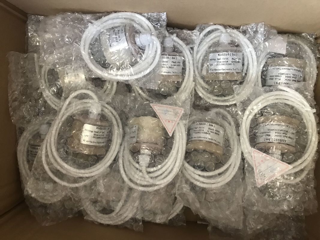 3m রেঞ্জ আল্ট্রাসোনিক লেভেল সেন্সর RS485 আউটপুট এবং ক্ষয়কারী পরিবেশের জন্য PTFE কেসিং সহ