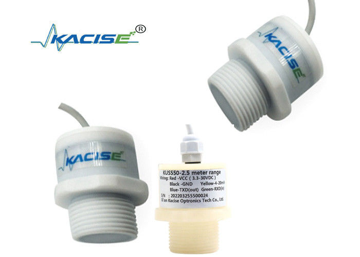 RS485 আউটপুট এবং 3m পরিমাপ পরিসীমা সহ KUS550 PTFE ওয়াটারপ্রুফ আল্ট্রাসোনিক লেভেল সেন্সর