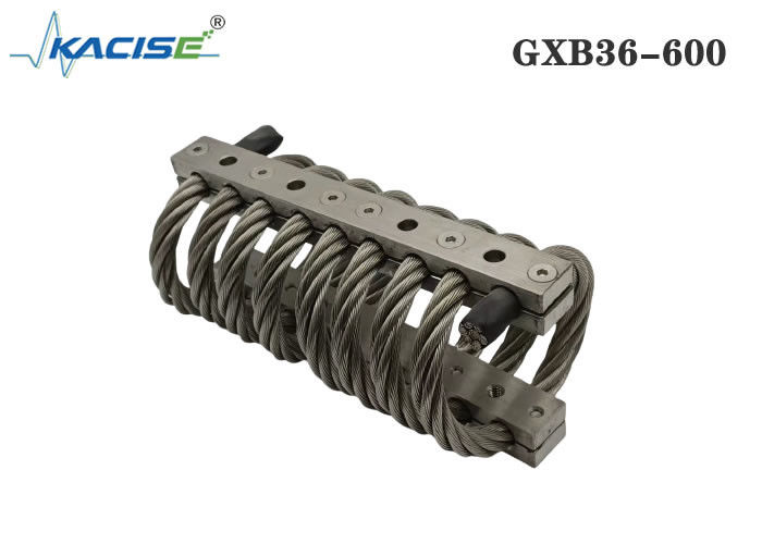 SS304 উপাদান 5-10Hz অনুরণিত ফ্রিকোয়েন্সি এবং ভঙ্গুর সরঞ্জামের জন্য 1277Kg উল্লম্ব স্ট্যাটিক লোড সহ GXB36-600 হেলিকাল আইসোলেটর