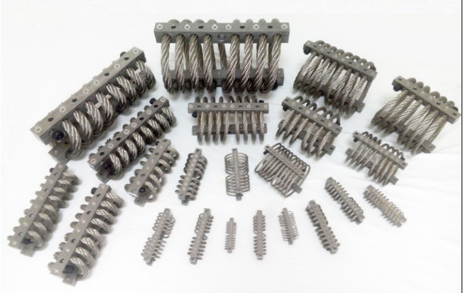 Military Wire Rope Shock Isolators For Vehicle Pump Energy Compressor Shipbuilding
