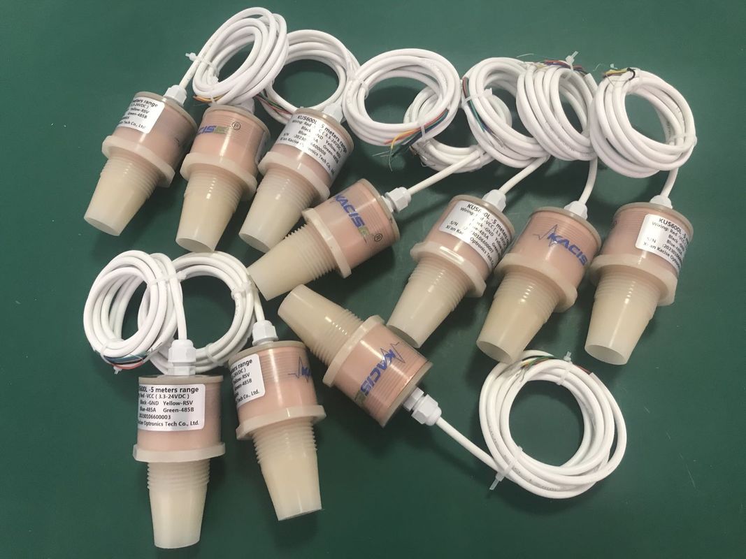 RS485 আউটপুট সহ 12V উচ্চ নির্ভুলতা অতিস্বনক স্তরের সেন্সর এবং জলের ট্যাঙ্কের স্তর পরিমাপের জন্য IP68 জলরোধী