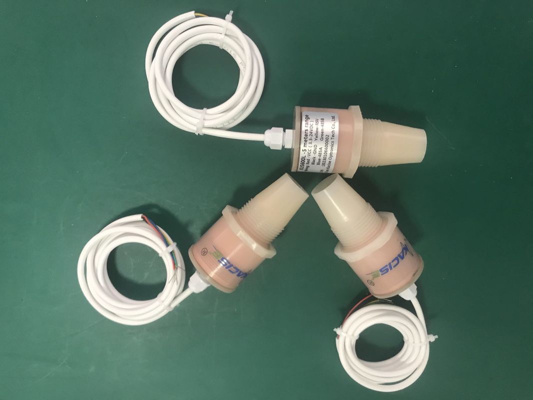 জল এবং জ্বালানী ট্যাঙ্ক পরিমাপের জন্য 6V RS485 অতিস্বনক স্তর সেন্সর 5m উচ্চ নির্ভুলতার সাথে