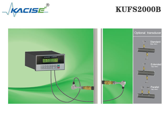 KUFS2000B প্যানেল মাউন্ট ইনসার্টিং আল্ট্রাসোনিক ফ্লোমিটার DN50-DN6000 পাইপ এবং RS485 MODBUS ইন্টারফেসের জন্য ± 1% নির্ভুলতার সাথে