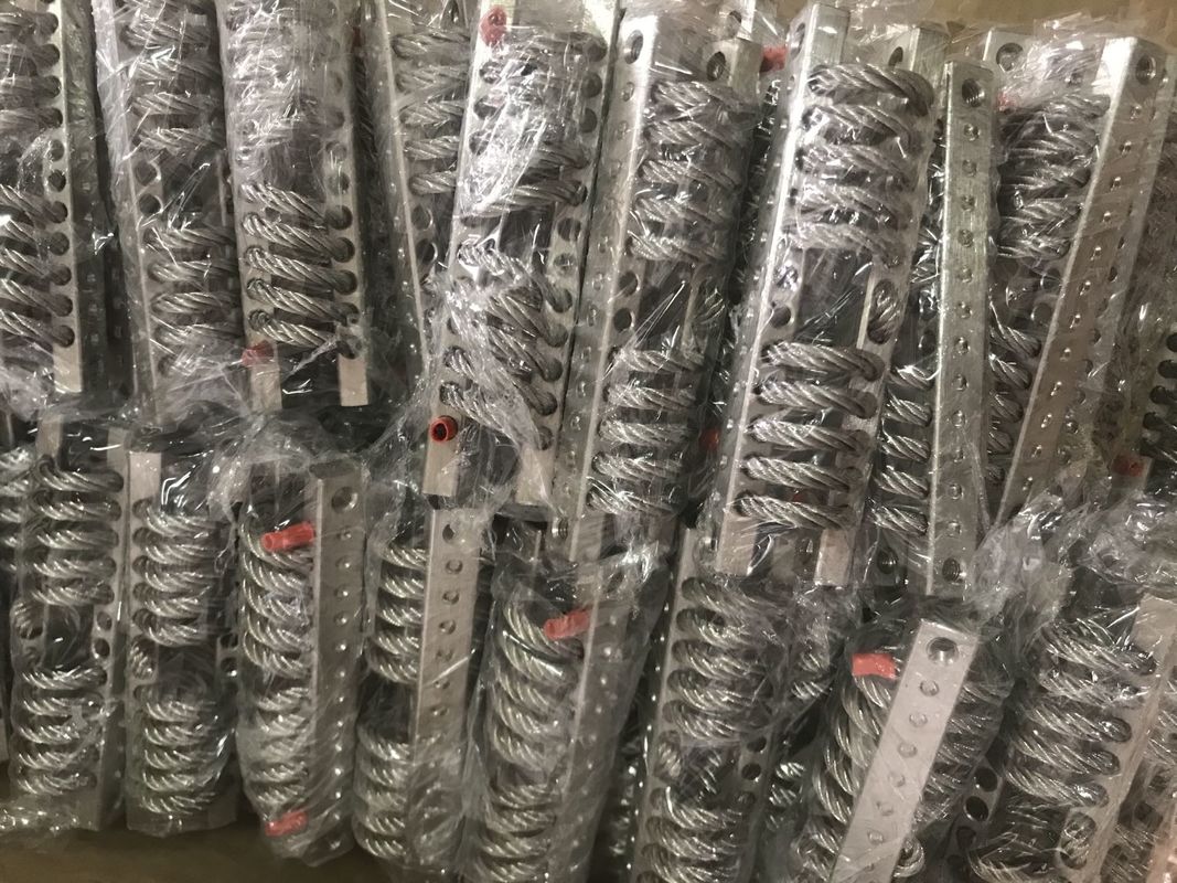 শক এবং কম্পন নিয়ন্ত্রণের জন্য 7Hz-15Hz ফ্রিকোয়েন্সি সহ হেলিকাল স্টেইনলেস স্টীল তারের দড়ি আইসোলেটর