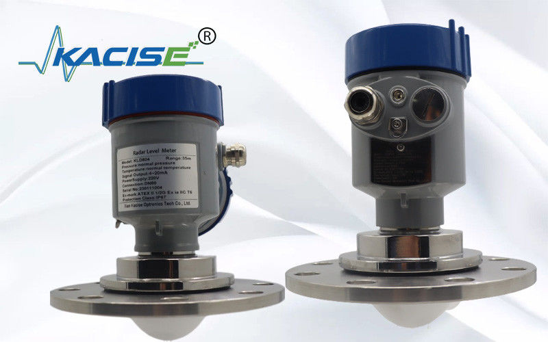 Kacise OEM 80GHz রাডার লেভেল সেন্সর 100m রেঞ্জ FMCW রাডার লেভেল মিটার IP67 সুরক্ষা এবং ডিসপ্লে সহ