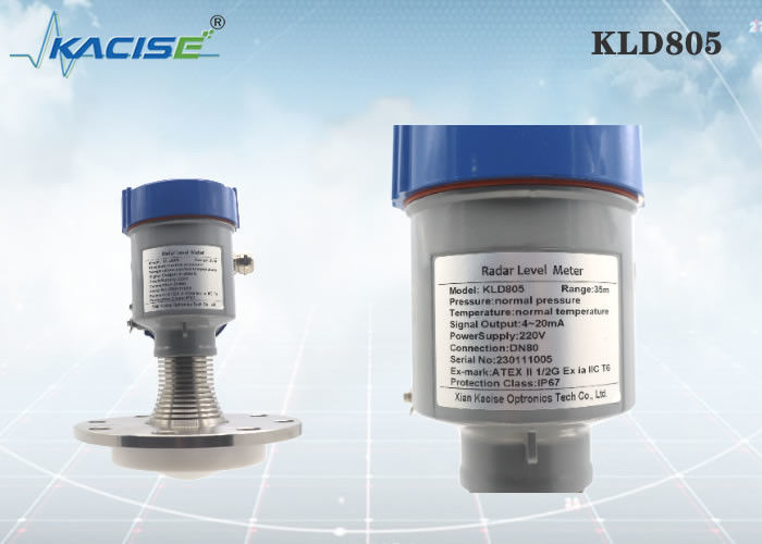 KLD805 80GHz রাডার লেভেল সেন্সর PTFE অ্যান্টেনা এবং IP67 সুরক্ষা তরল স্তর পরিমাপের জন্য