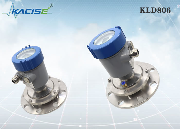 KLD806 80GHz রাডার লেভেল সেন্সর যা ময়দা সিলোতে শক্তিশালী ধুলো প্রয়োগের জন্য শুদ্ধকরণ ফাংশন সহ