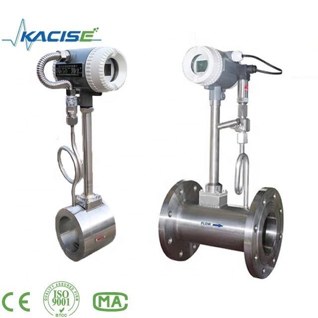 বাষ্প এবং তরল পরিমাপের জন্য 1.0% নির্ভুলতার সাথে IP68 সুরক্ষা স্টেইনলেস স্টিল ঘূর্ণি ফ্লো মিটার