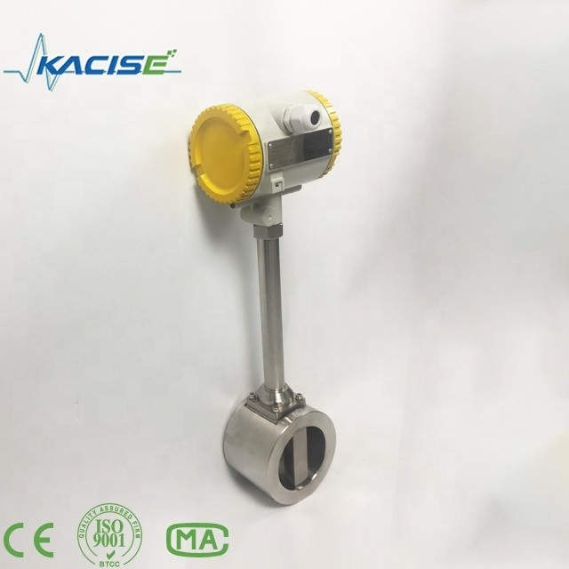 4 - 20mA Vortex Flow Meter For Steam Gas Liquid Flowmeter，Low pressure loss and consumption