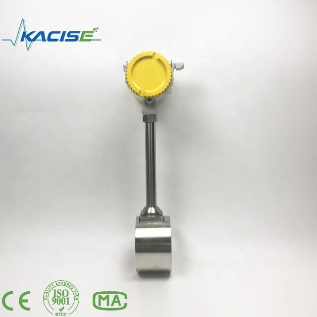 4 - 20mA Vortex Flow Meter For Steam Gas Liquid Flowmeter，Low pressure loss and consumption