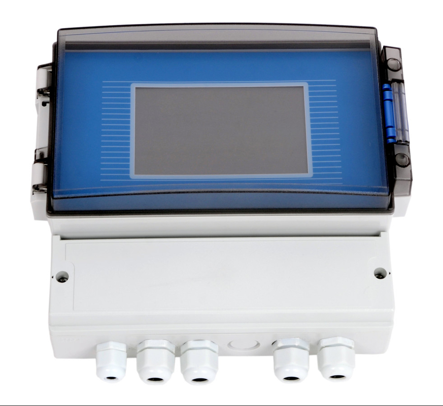 ABS Split Shell Ultrasonic Water Flow Meter For Water Depth Range 0.02-10m POM Sensor Material