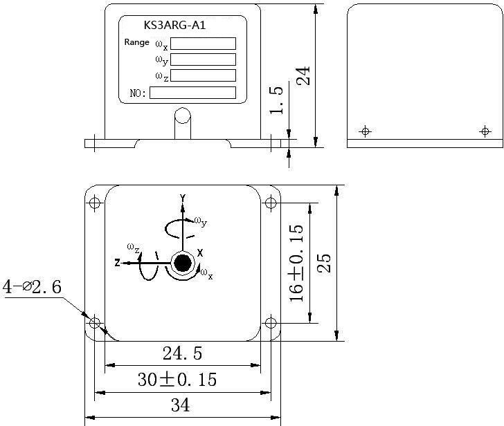 Customizable Bandwidth 80Hz Mems Gyroscope Mems Gyro Wide Temp Range -45～+80(°C) Nonlinearity ≤0.05(%FR)