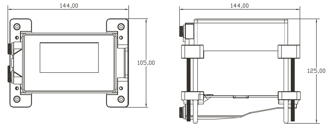 High performance good price portable ultrasonic hydraulic flow meter，protection grade IP68