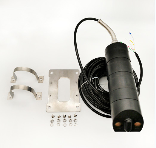 ABS Split Shell Ultrasonic Water Flow Meter For Water Depth Range 0.02-10m POM Sensor Material