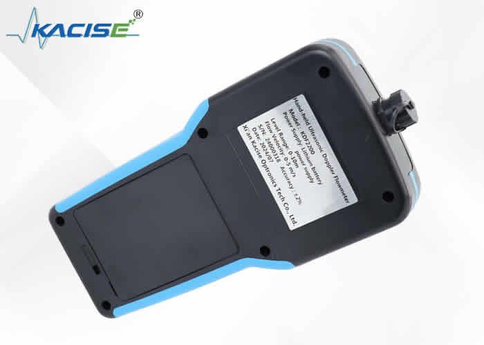 KDF2200 হ্যান্ডহেল্ড ডপলার ফ্লোমিটার পিভিসি উপাদান সঠিক প্রবাহ পরিমাপের জন্য শক্তি খরচ 2W