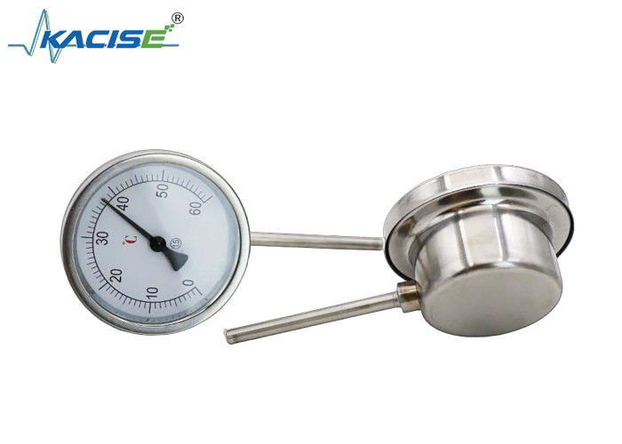 WSS-411W স্টেইনলেস স্টীল 304/316 দিয়ে শিল্প বিমেটালিক থার্মোমিটার, কাস্টমাইজযোগ্য স্টেম দৈর্ঘ্য, এবং কোন পাওয়ার সাপ্লাই প্রয়োজন