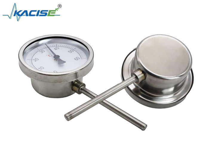 WSS-411W স্টেইনলেস স্টীল 304/316 দিয়ে শিল্প বিমেটালিক থার্মোমিটার, কাস্টমাইজযোগ্য স্টেম দৈর্ঘ্য, এবং কোন পাওয়ার সাপ্লাই প্রয়োজন