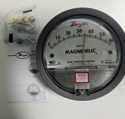 Dwyer Series 2000 Magnehelic Differential Pressure Gauge with ±2% FS Accuracy and Frictionless Magnetic Movement for 20-140°F Applications. ডোয়ায়ার সিরিজ ২০০০ ম্যাগনেহেলিক ডিফারেনশিয়াল প্রেসার গেইজ যার ±২% FS নির্ভুলতা এবং ২০-১৪০°ফারেনহাইট অ্যাপ্লিকেশনের জন্য ঘর্ষণবিহীন চৌম্বকীয় আন্দোলন