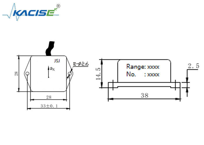 0.5 ~ 4.5V আউটপুট ± 1 গ্রাম রেঞ্জ এবং প্রশস্ত পরিমাপ পরিসীমা সহ এক অক্ষীয় অ্যাক্সিলরোমিটার সেন্সর