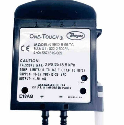 Dwyer Series 616KD Micro Differential Pressure Transmitter with One-Touch Calibration and 4-20 mA Output for ±0.25% FS Accuracy. ডোয়ায়ার সিরিজ 616KD মাইক্রো ডিফারেনশিয়াল চাপ ট্রান্সমিটার ওয়ান-টচ ক্যালিব্রেশন এবং ±0.25% FS নির্ভুলতার জন্য 4-20 এমএ আউটপুট সহ