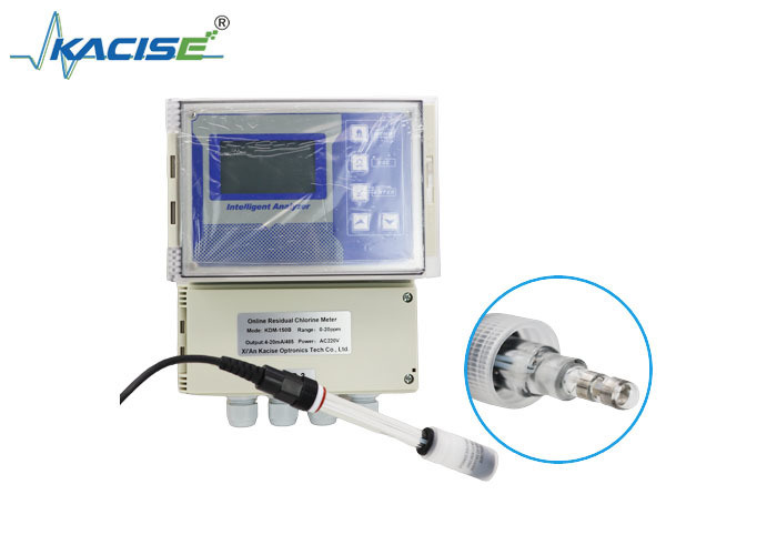ফ্রি ক্লোরিন পরিমাপের জন্য IP65 এবং IP68 সুরক্ষা এবং 4-20mA আউটপুট সহ ওয়াল মাউন্টেড অবশিষ্ট ক্লোরিন মিটার