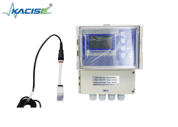 ফ্রি ক্লোরিন পরিমাপের জন্য IP65 এবং IP68 সুরক্ষা এবং 4-20mA আউটপুট সহ ওয়াল মাউন্টেড অবশিষ্ট ক্লোরিন মিটার