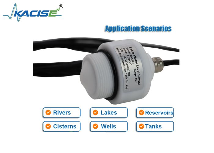 KWL801 নন-স্পর্শ রেডার ওয়াটার লেভেল সেন্সর 76GHz-81GHz ফ্রিকোয়েন্সি রেঞ্জ 65m পরিমাপ পরিসীমা এবং ±1mm নির্ভুলতা সহ